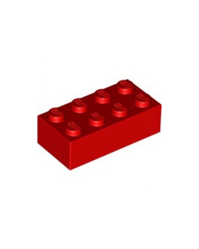 LEGO Stein 2x4 Rot 3001