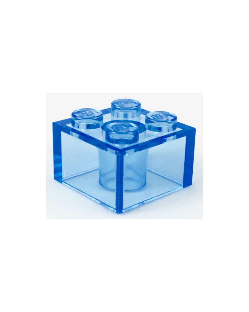 LEGO ® 2x2 transparent blau