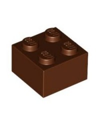 LEGO® steen 2x2 bruin