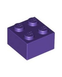 LEGO® steen 2x2 donker paars