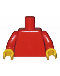 LEGO® torso rojo para minifiguras