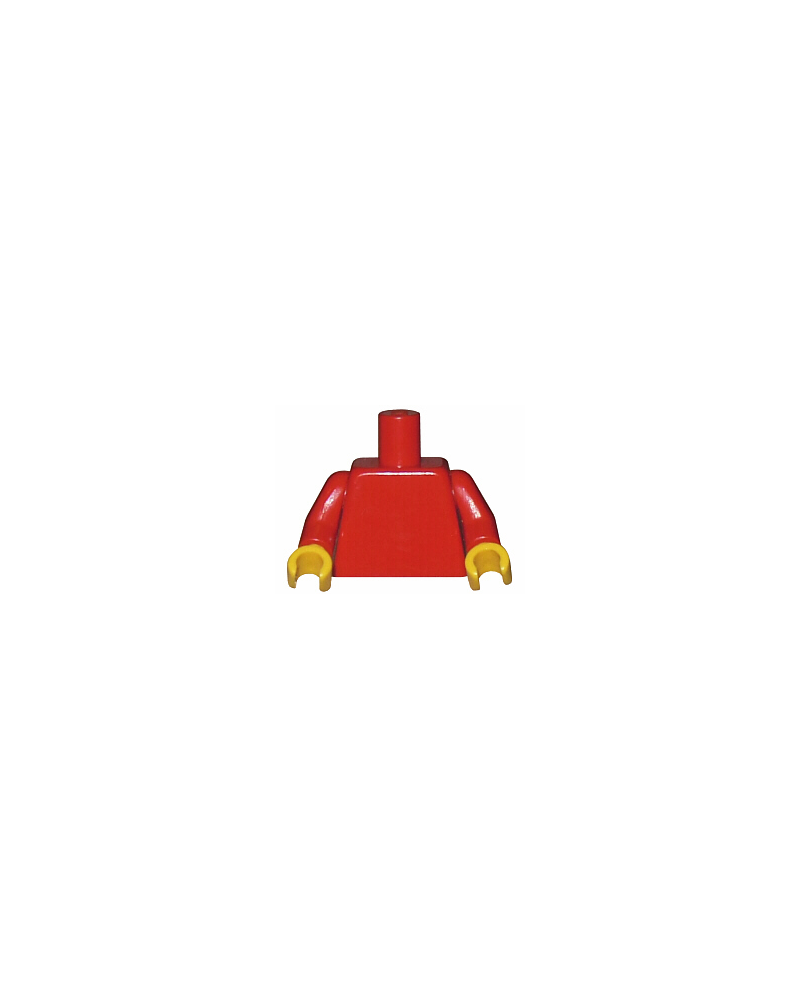 LEGO® torso rojo para minifiguras