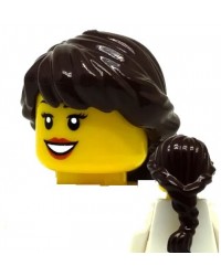 Lego ® pelo marrón oscuro peluca peinado para personaje 24230 hair nuevo 