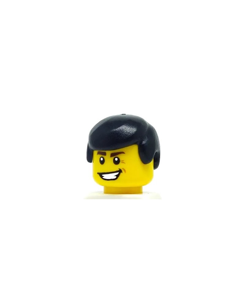 Lego 10 x 3901 Männliche Haare LegoMinifigure Hair Male schwarz 