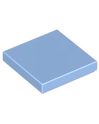 LEGO® Tile 2x2 medium Blau