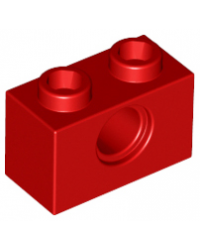 LEGO® technic 1x2 w hole 3700 avec trou rouge