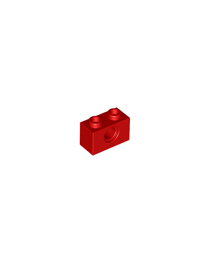 LEGO® technic 1x2 w hole 3700 avec trou rouge