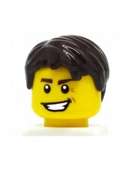 LEGO® cheveux minifigures garçons maron foncé