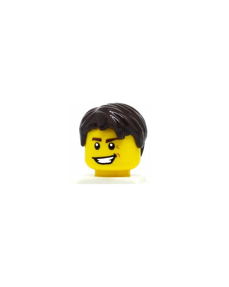 LEGO® minifigures hair for boys, dark brown