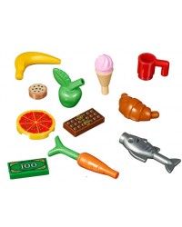 LEGO® leuke set van 13 accessoires  eten en drinken, groenten fruit