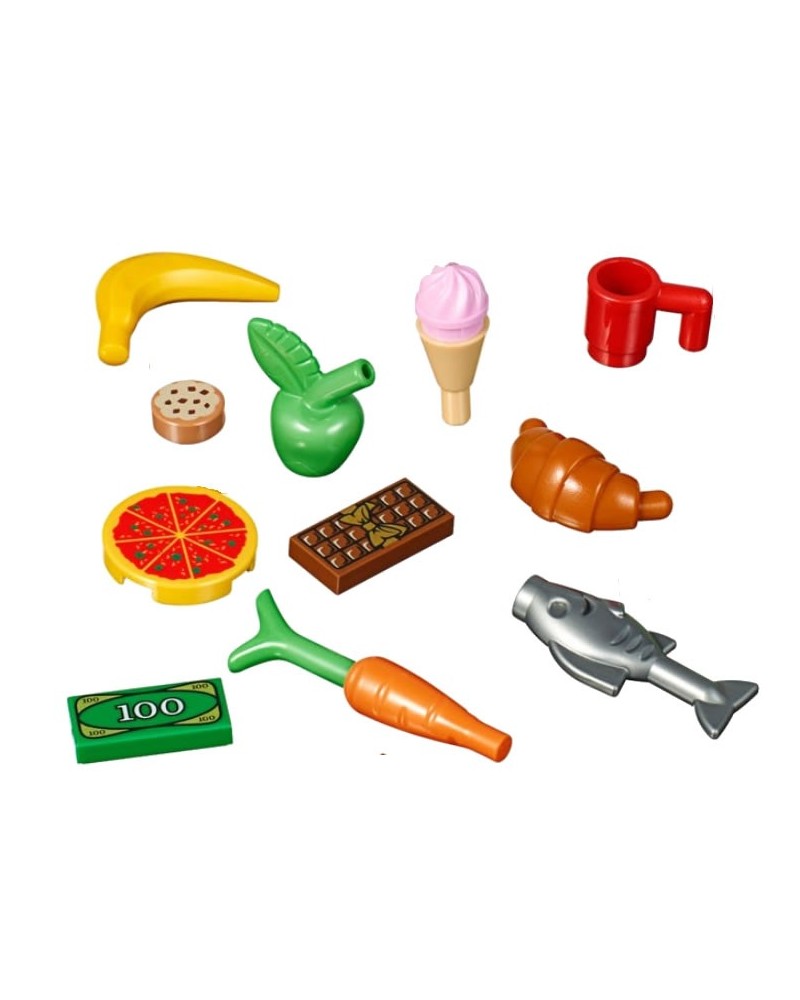 LEGO® Fun Set mit 13 Accessoires Essen und Trinken, Obst & Gemüse