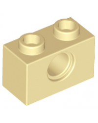 LEGO® technic 1x2 w hole 3700 tan