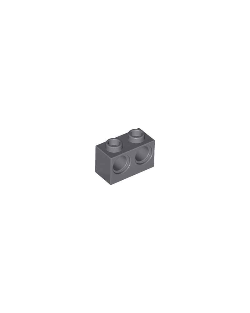 LEGO® technic 1x2 met 2 gaten 32000 donker grijs
