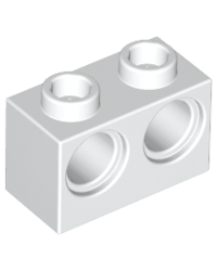 LEGO® technic 1x2 avec 2 trous 32000 blanc