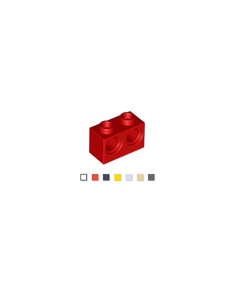 LEGO® technic 1x2 met 2 gaten 32000 rood