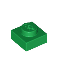 LEGO® Plaat  plate 1x1 groen