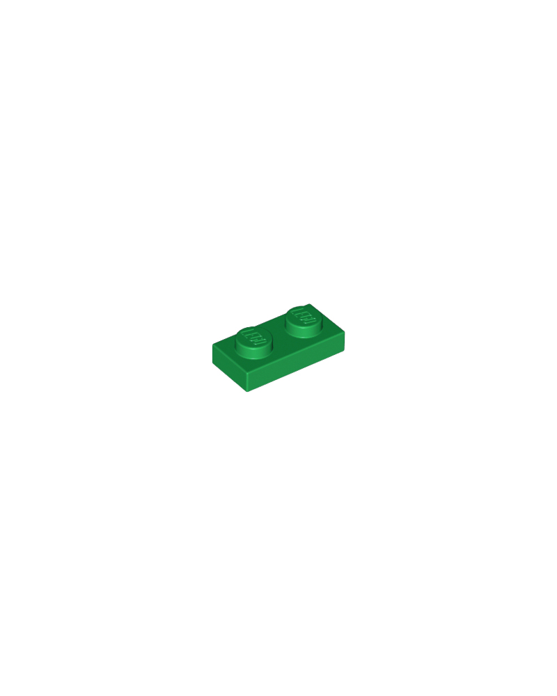LEGO® Plaat plate 1x2 groen