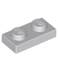 LEGO® Plaque plate 1x2  gris