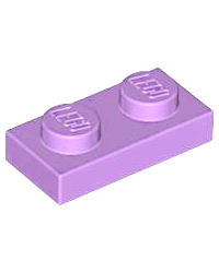 LEGO® Plaque plate 1x2 lavende