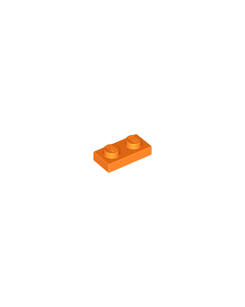 LEGO® Plaat plate 1x2 oranje