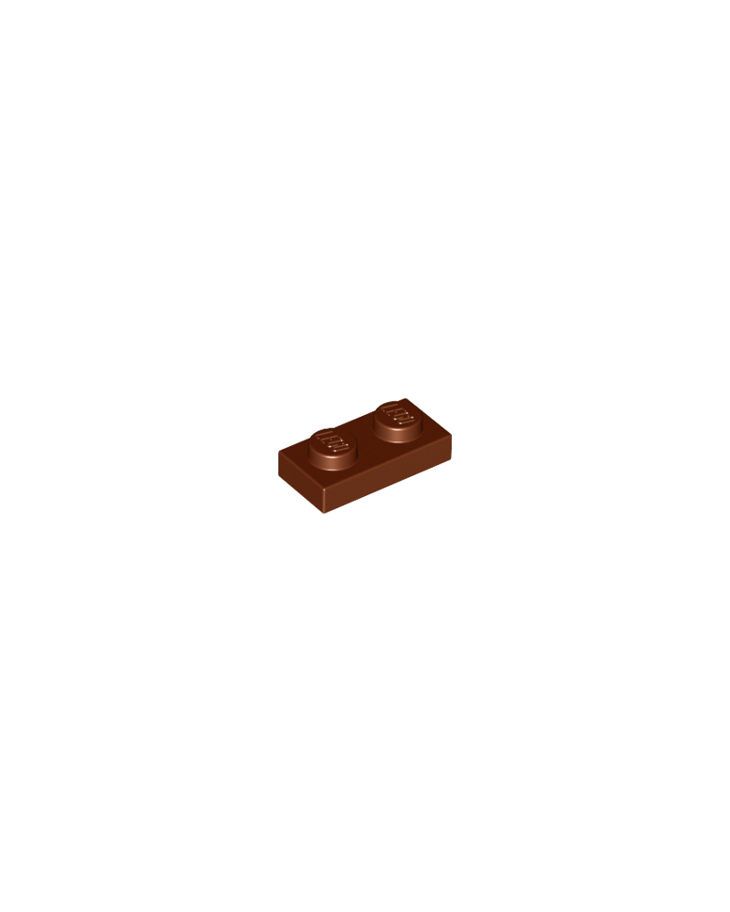 LEGO® Plaque plate 1x2 brun marron
