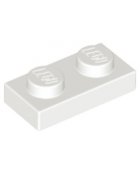 LEGO® Plaque plate 1x2 blanc