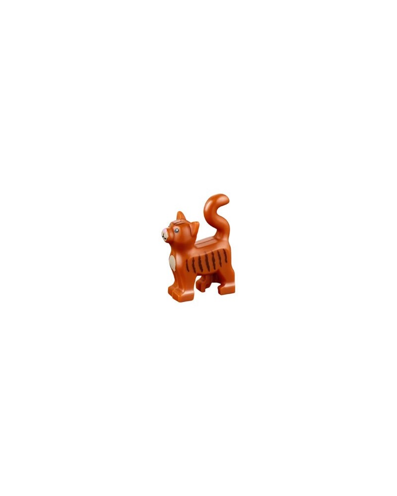 LEGO® Friends brown cat black stripes 13786pb02