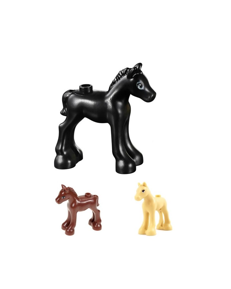 Lego Black Pony Horse Foal  Minifigure Not Included  Animal Pet Friends Farm 