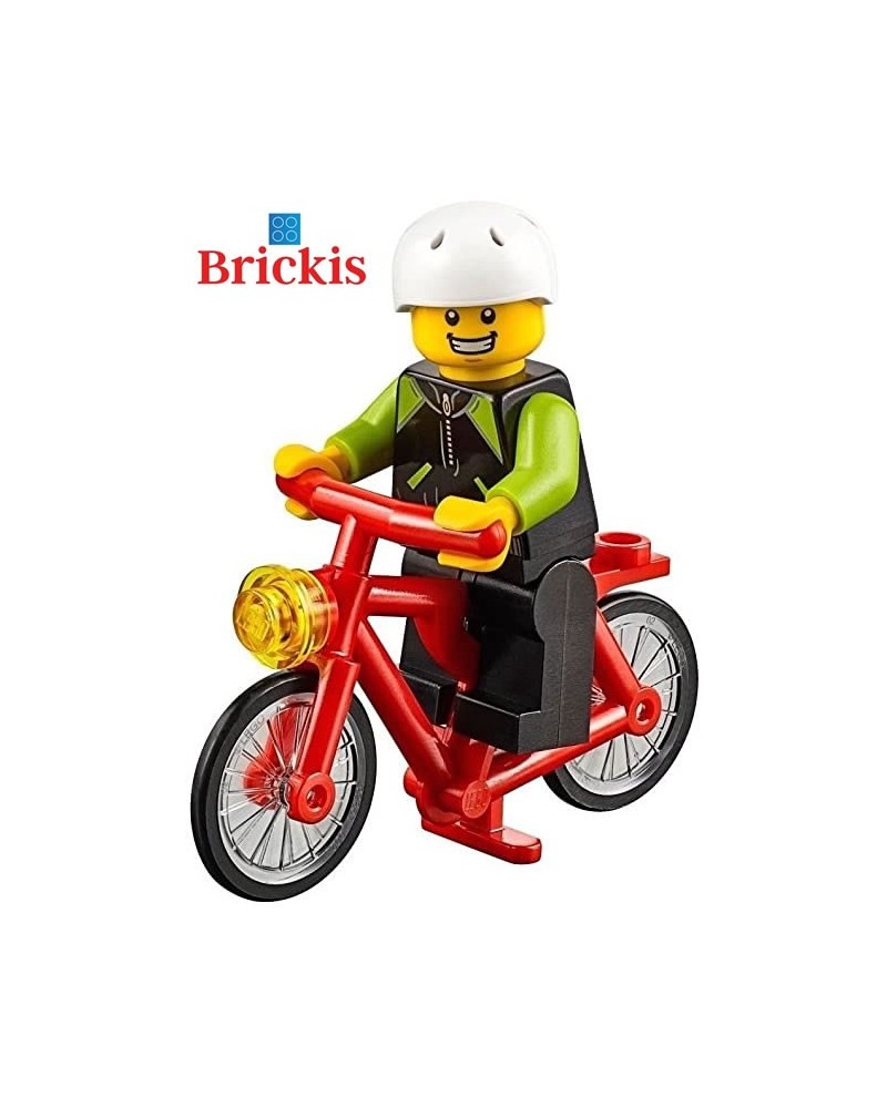 Enfant figurine LEGO® sur son vélo + accessoires