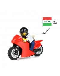 Polybag LEGO® City Pizza delivery biker set limited edition + accessories 951909