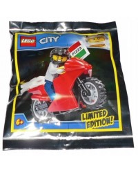 Motard de livraison de pizza polybag LEGO® City Edition limitée 951909