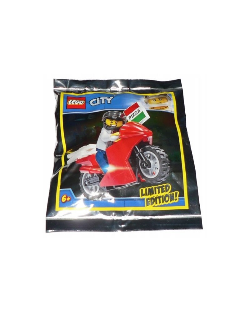 Polybag LEGO® City Pizza Lieferung Biker Limited Edition + Zubehör 951909