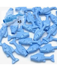 LEGO® blue fish x5 pirate food 64648