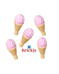 5x LEGO® ice cream strawberry