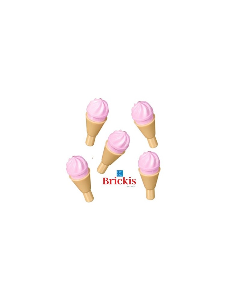 5x LEGO® ice cream strawberry