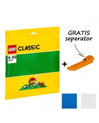 LEGO® Grundplatte 32x32 Noppen 25x25cm + GRATIS Zubehör