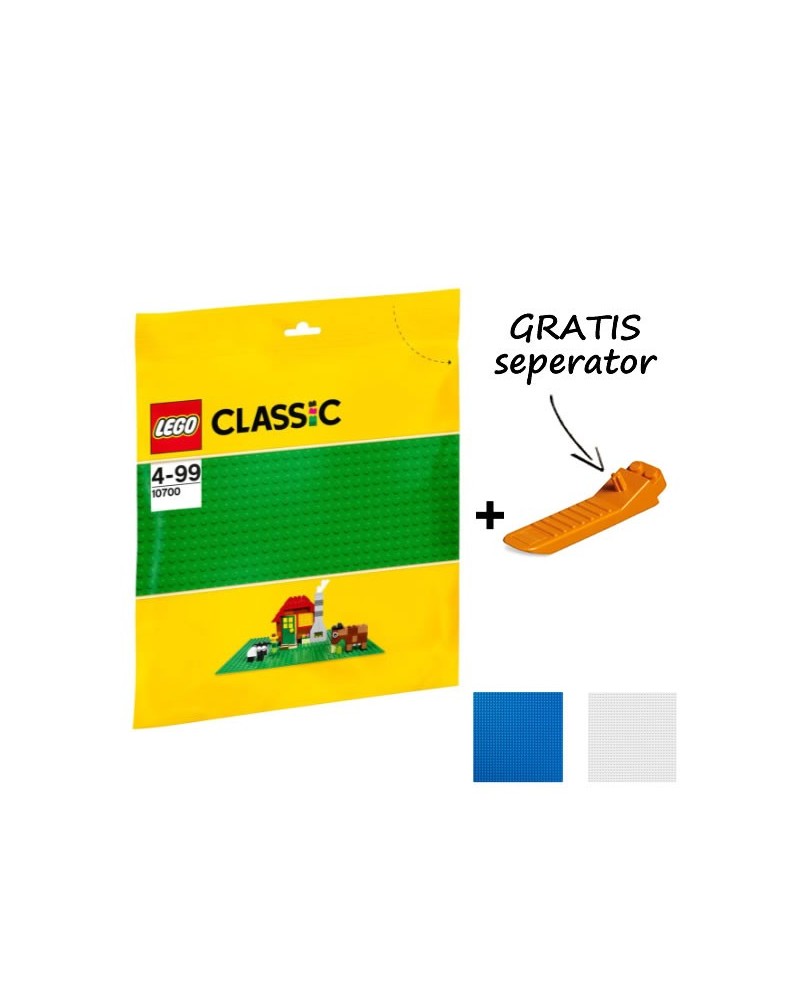 LEGO® Bouwplaat 32x32 studs 25x25cm + GRATIS seperator