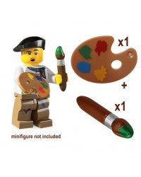 LEGO® CEPILLO + PALETA para pintor