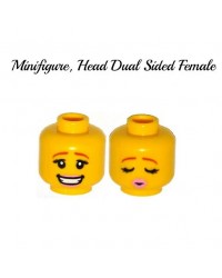LEGO® minifiguren weiblicher Kopf doppelseitig