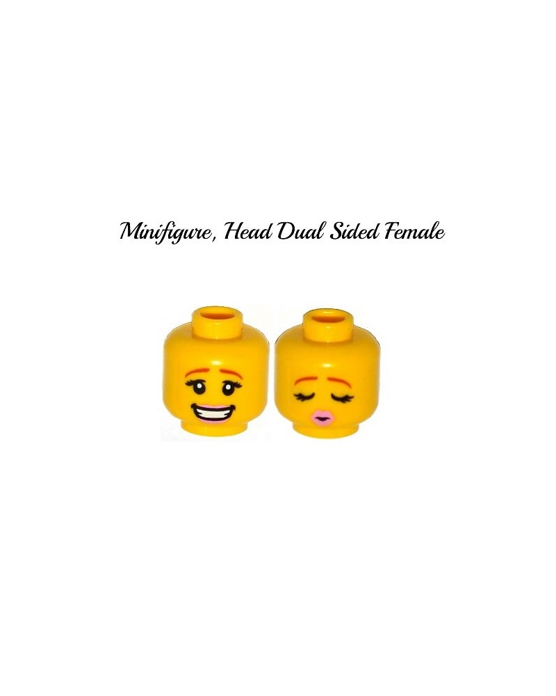 LEGO® minifiguren vrouwelijk hoofd dubbelzijdig