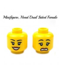 LEGO® minifiguren weiblicher Kopf doppelseitig