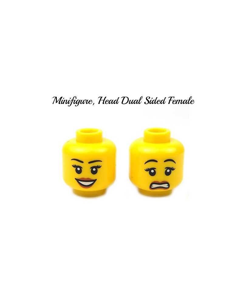 LEGO® tête de femme double face pour minifigures