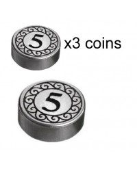 3 monedas de plata LEGO® dinero en dólares