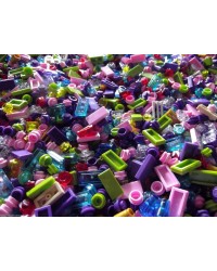 50x LEGO®  Friends steentjes alle zijn pastel kleuren