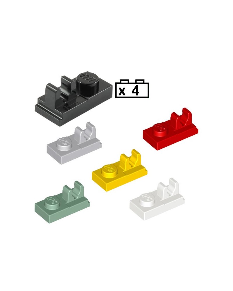 LEGO® 4x Plaat, Modified 1 x 2 met Clip on Top 92280