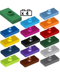 LEGO® 4x Plaat, Modified 1 x 2 met Groove and Bottom Stud Holder (Jumper) 15573