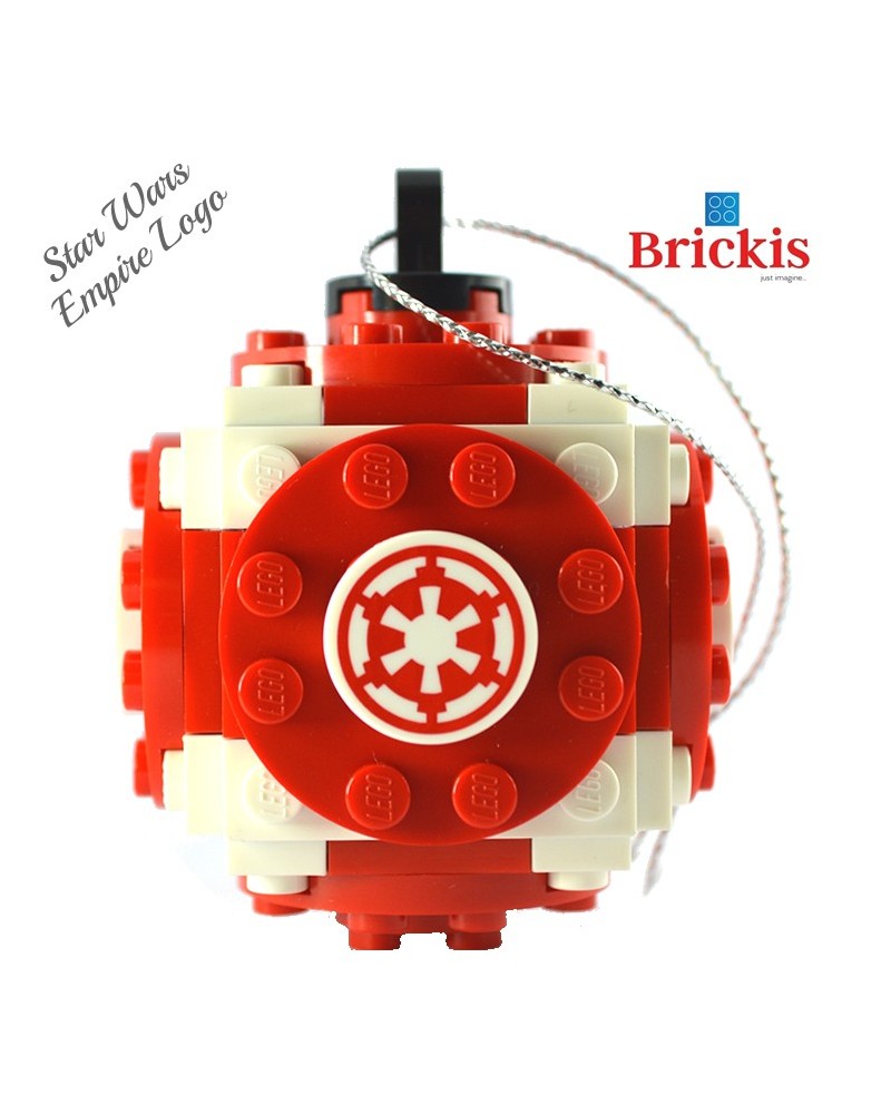 LEGO® ornament for Christmas with Star Wars Empire Logo for the Xmas tree