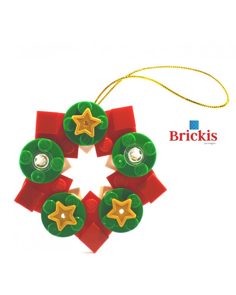 LEGO® Ornament WEIHNACHTSKRANZ für Weihnachten oder Tischdekoration