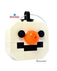 Snowman LEGO® ornament for Christmas or table decoration