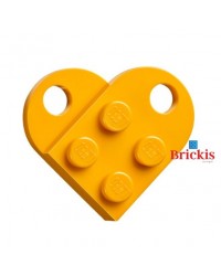 LEGO® heart dark bright orange